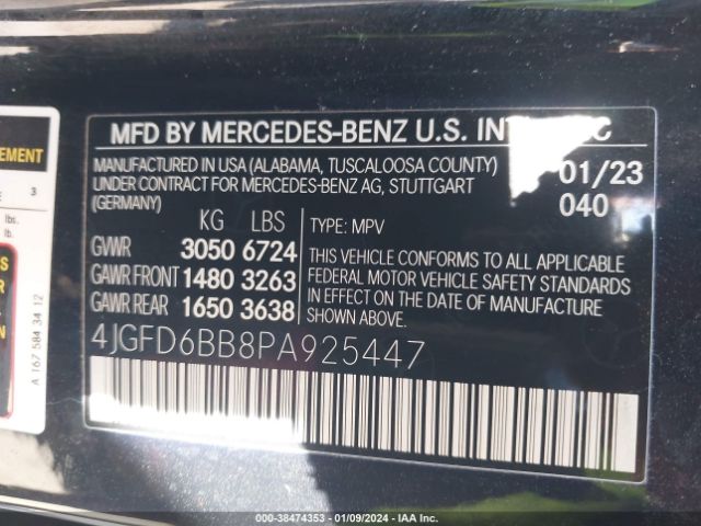 Photo 8 VIN: 4JGFD6BB8PA925447 - MERCEDES-BENZ AMG GLE 53 COUPE 