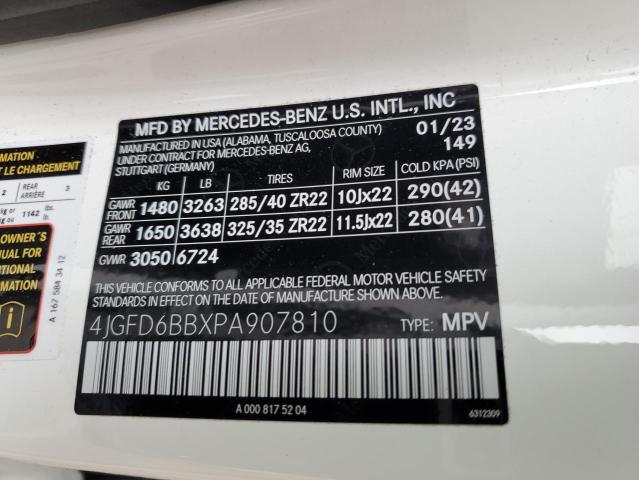 Photo 12 VIN: 4JGFD6BBXPA907810 - MERCEDES-BENZ GLE-CLASS 