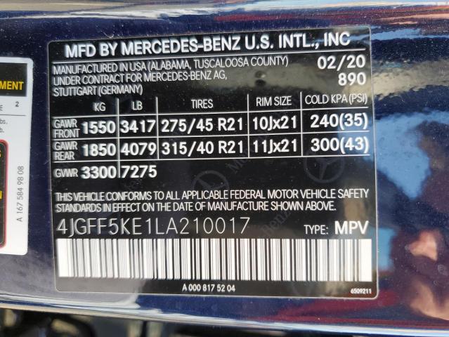 Photo 13 VIN: 4JGFF5KE1LA210017 - MERCEDES-BENZ GLS-CLASS 