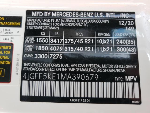 Photo 13 VIN: 4JGFF5KE1MA390679 - MERCEDES-BENZ GLS-CLASS 