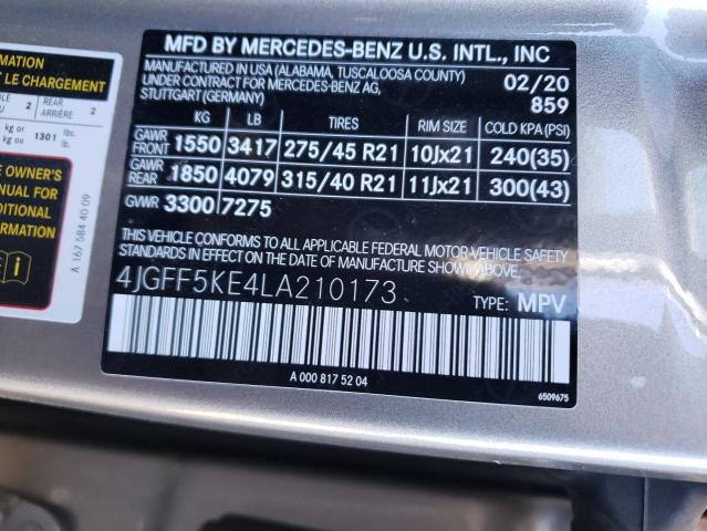 Photo 9 VIN: 4JGFF5KE4LA210173 - MERCEDES-BENZ GLS 450 4M 