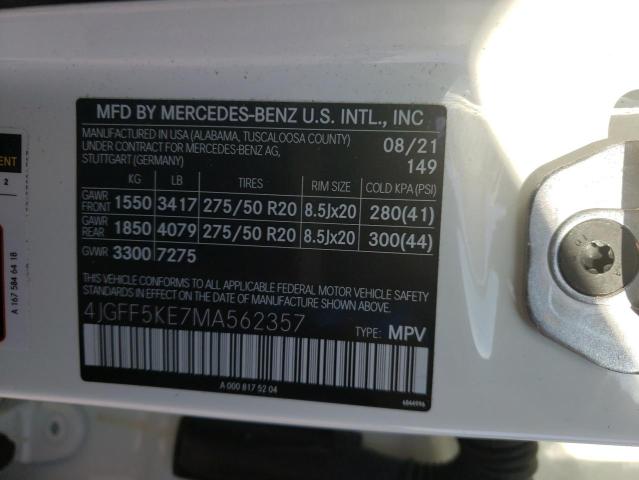 Photo 12 VIN: 4JGFF5KE7MA562357 - MERCEDES-BENZ GLS 450 4M 