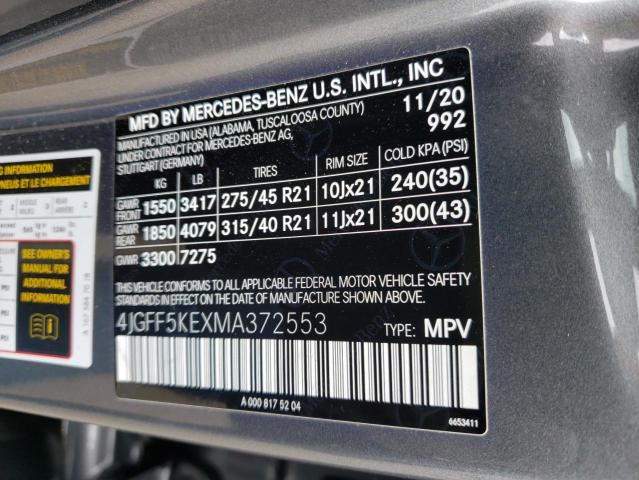 Photo 11 VIN: 4JGFF5KEXMA372553 - MERCEDES-BENZ GLS 450 4M 