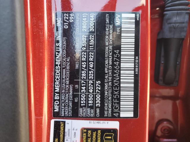 Photo 12 VIN: 4JGFF5KEXNA664754 - MERCEDES-BENZ GLS 450 4M 