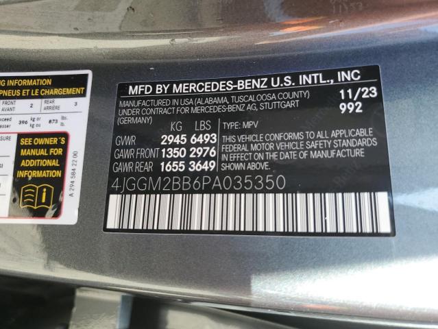 Photo 12 VIN: 4JGGM2BB6PA035350 - MERCEDES-BENZ EQE SUV 35 