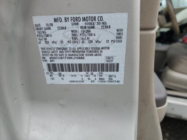 Photo 13 VIN: 4M2CU81739KJ10886 - MERCURY MARINER 