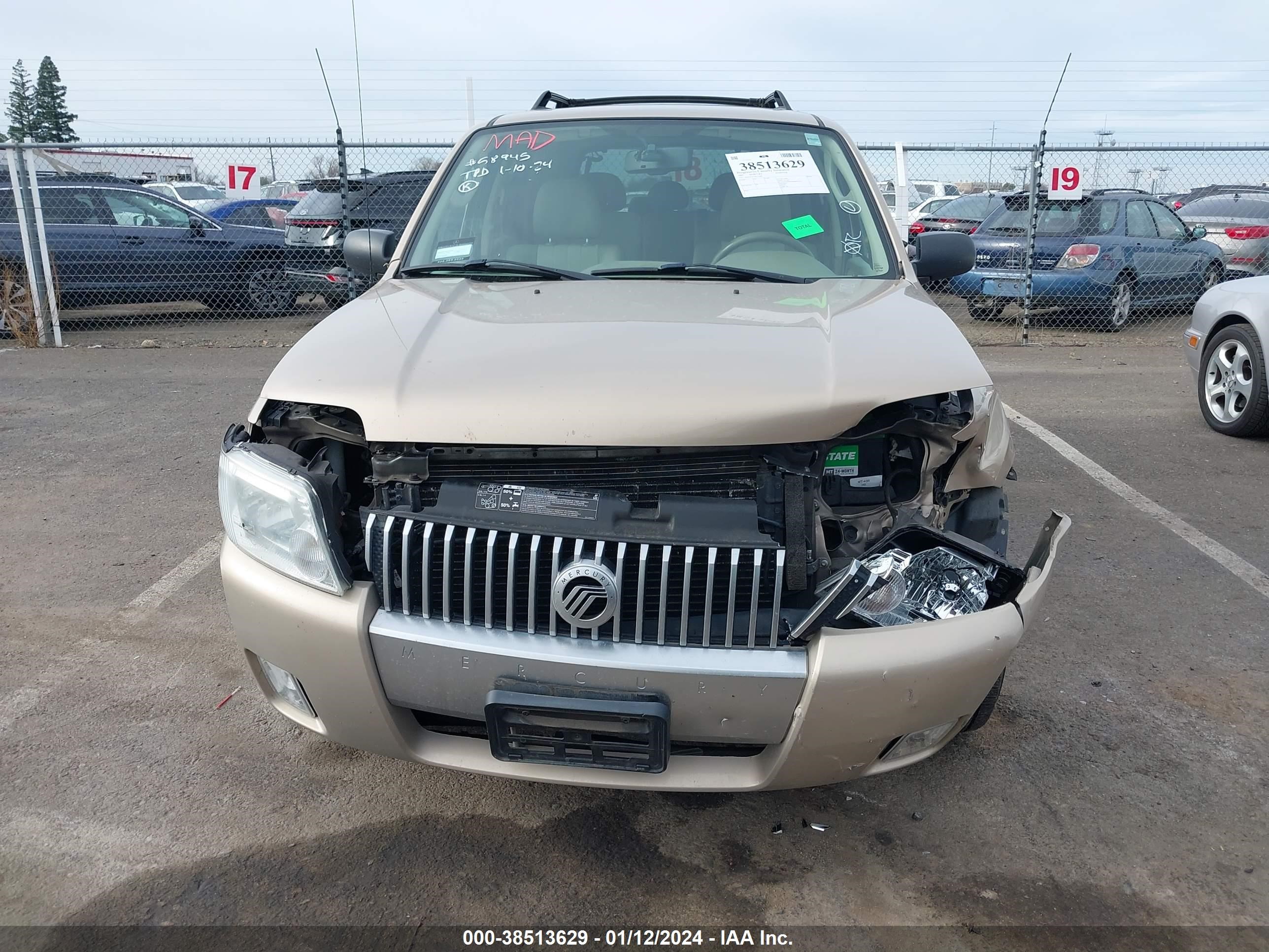 Photo 5 VIN: 4M2CU97137KJ12840 - MERCURY MARINER 