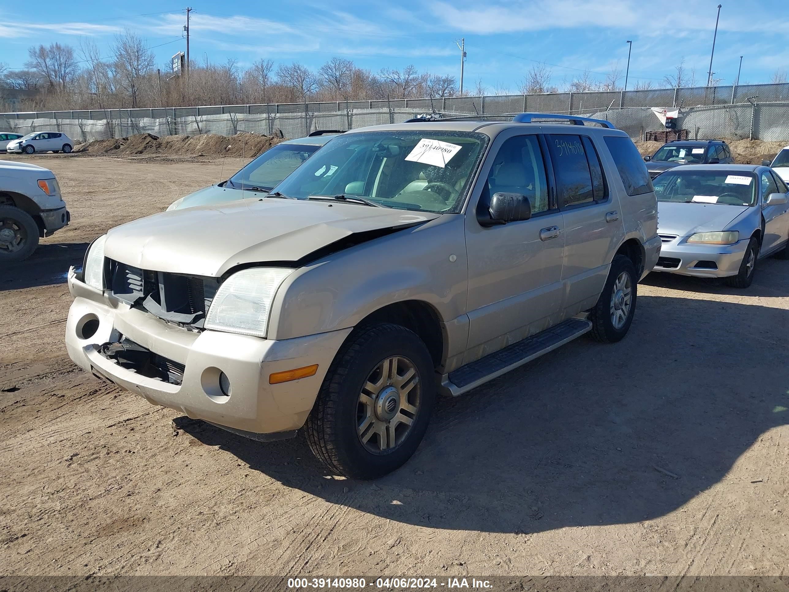 Photo 1 VIN: 4M2DU86K04UJ01724 - MERCURY MOUNTAINEER 