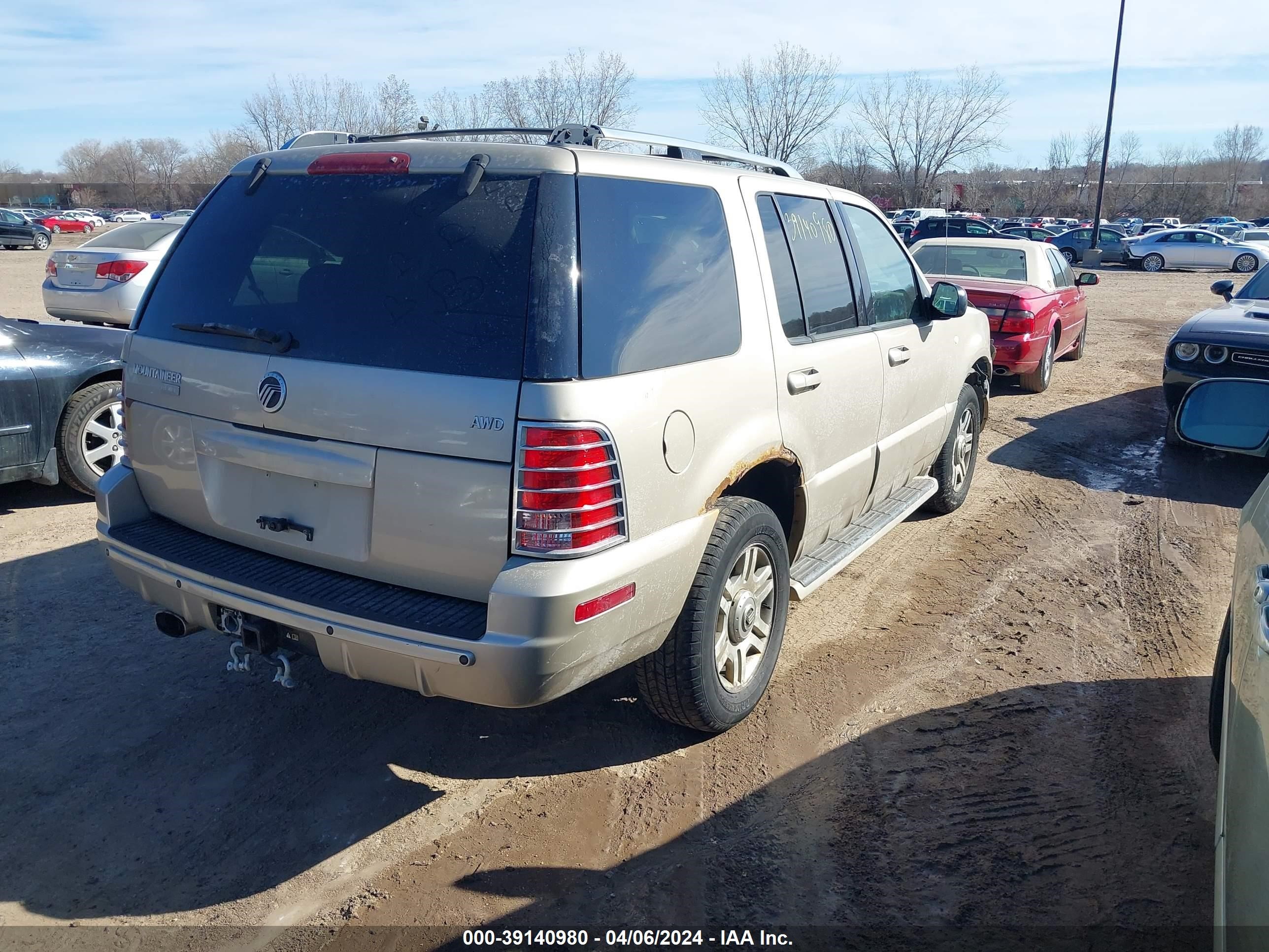 Photo 3 VIN: 4M2DU86K04UJ01724 - MERCURY MOUNTAINEER 