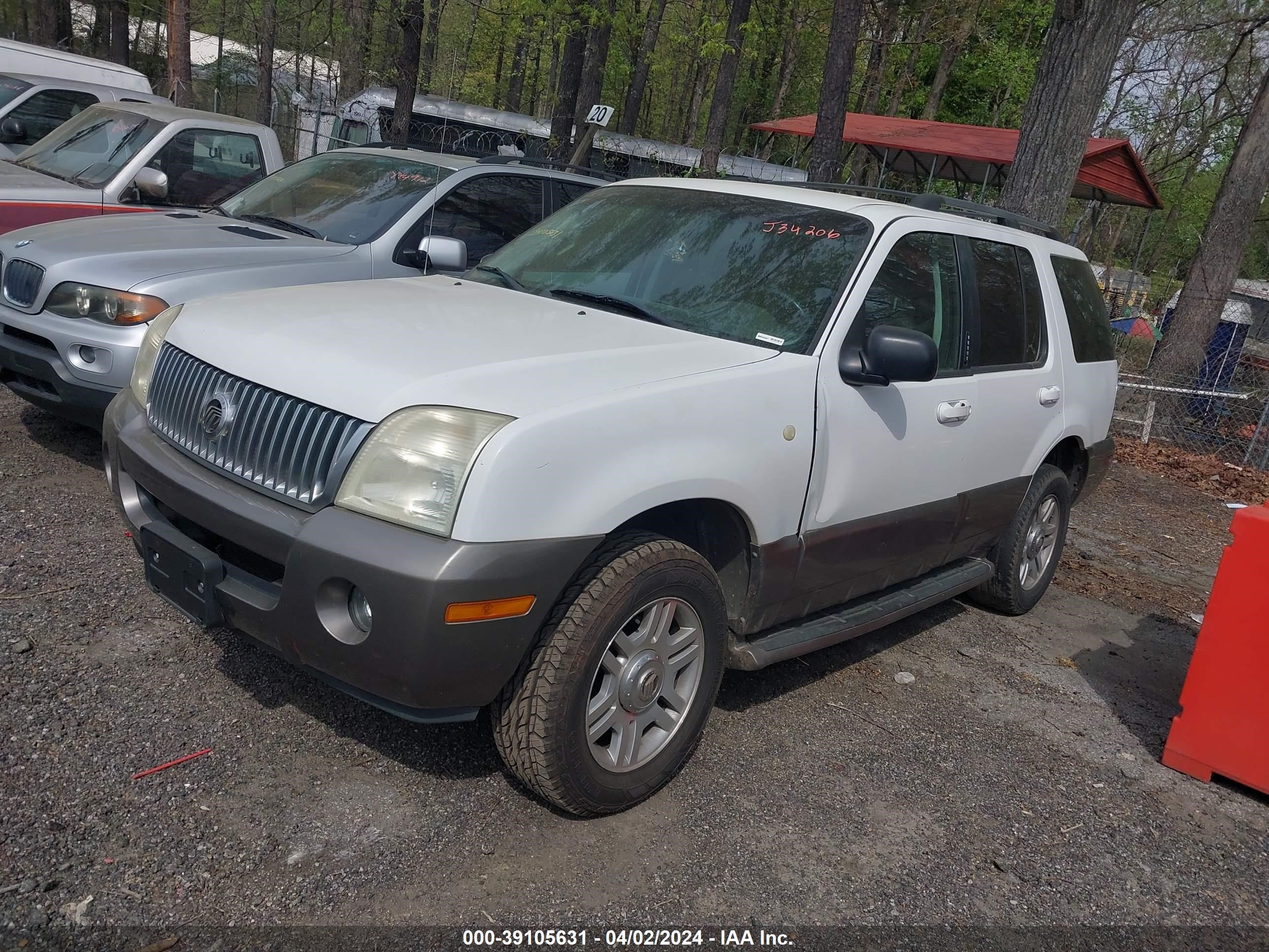 Photo 1 VIN: 4M2DU86W34ZJ34206 - MERCURY MOUNTAINEER 