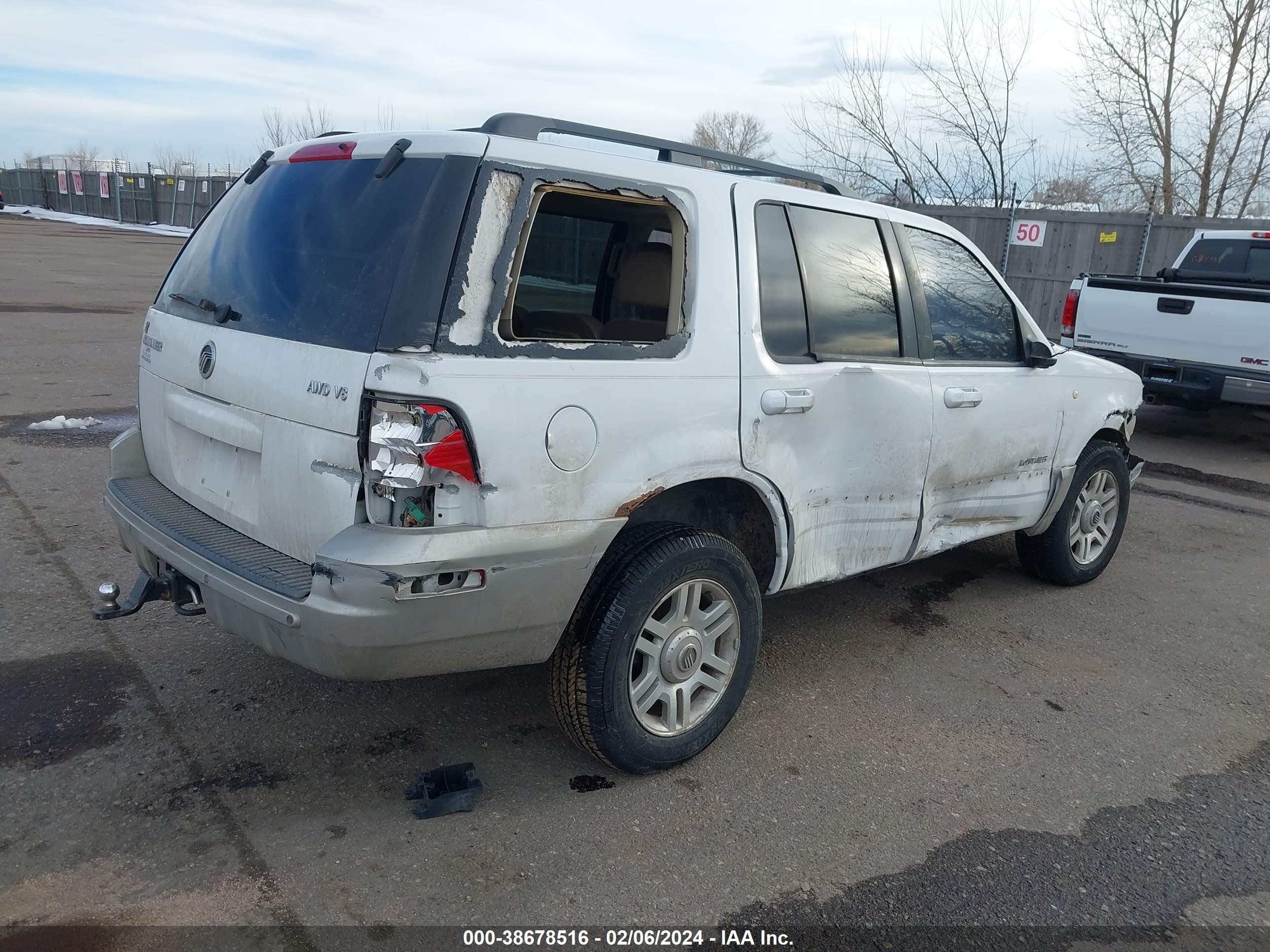 Photo 3 VIN: 4M2DU86W82ZJ33291 - MERCURY MOUNTAINEER 