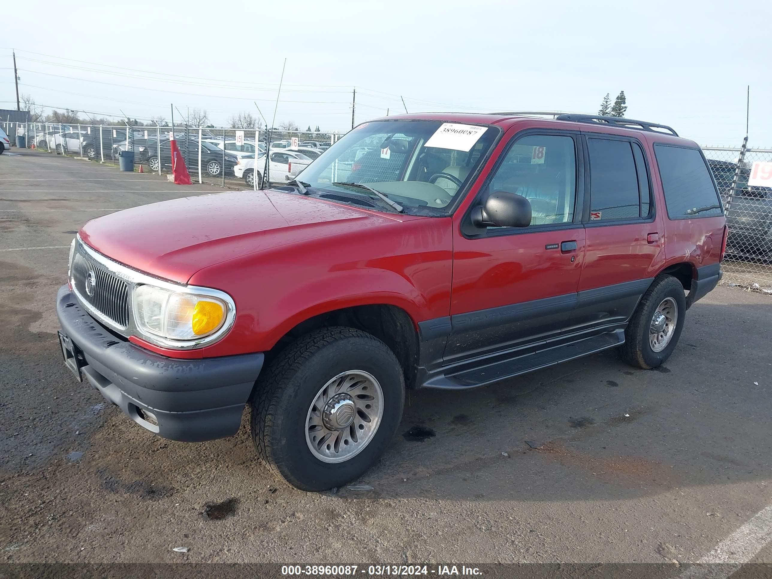 Photo 1 VIN: 4M2ZU54E6WUJ42296 - MERCURY MOUNTAINEER 