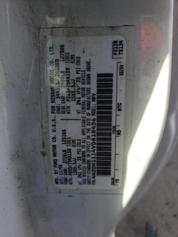 Photo 12 VIN: 4N2DN1114VD818456 - NISSAN QUEST XE 