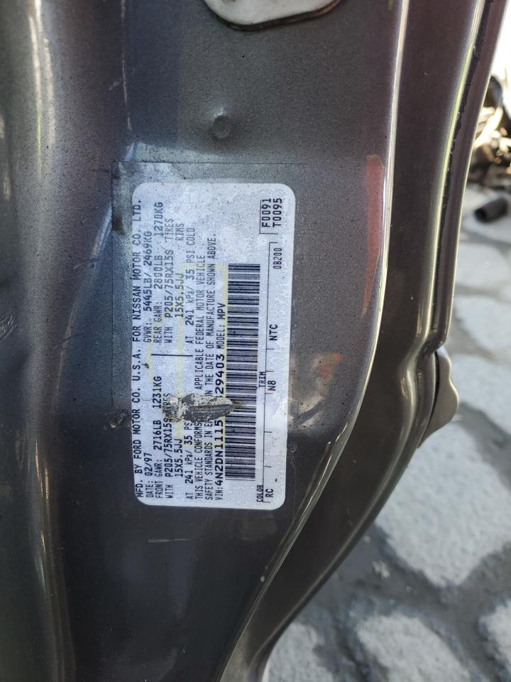 Photo 12 VIN: 4N2DN1115VD829403 - NISSAN QUEST 