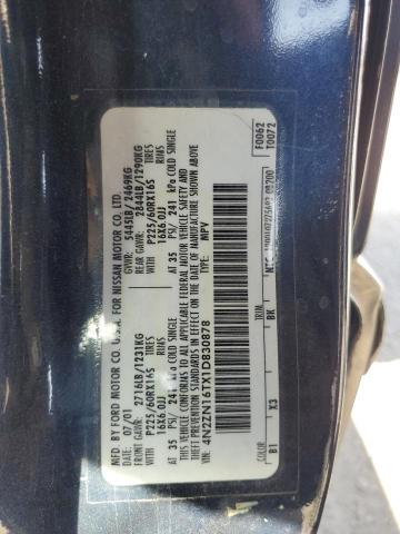 Photo 13 VIN: 4N2ZN16TX1D830878 - NISSAN QUEST SE 