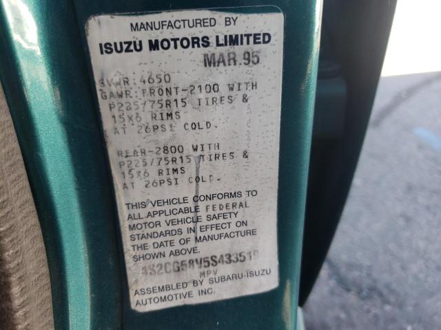 Photo 9 VIN: 4S2CG58V5S4335194 - ISUZU RODEO S 