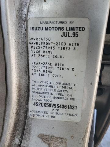 Photo 12 VIN: 4S2CK58V9S4361831 - ISUZU RODEO 