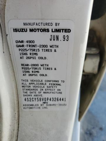 Photo 12 VIN: 4S2CY58V0P4326441 - ISUZU RODEO 