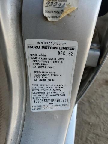 Photo 12 VIN: 4S2CY58V4P4301610 - ISUZU RODEO 