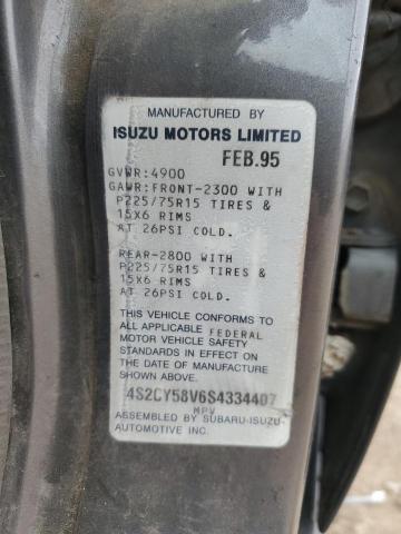 Photo 12 VIN: 4S2CY58V6S4334407 - ISUZU RODEO S 