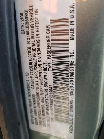 Photo 11 VIN: 4S3BE6355Y7215641 - SUBARU LEGACY 