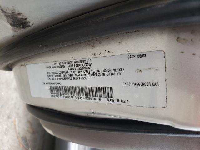 Photo 9 VIN: 4S3BE686447204092 - SUBARU LEGACY OUT 