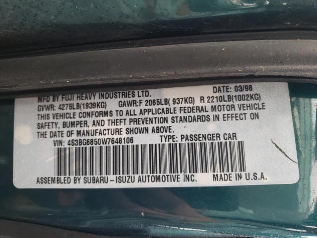 Photo 11 VIN: 4S3BG6850W7648106 - SUBARU LEGACY 30T 