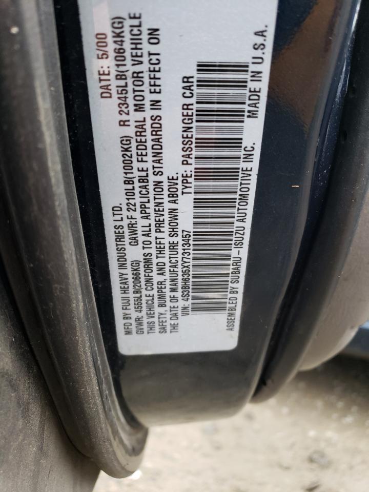 Photo 11 VIN: 4S3BH635XY7313457 - SUBARU LEGACY 