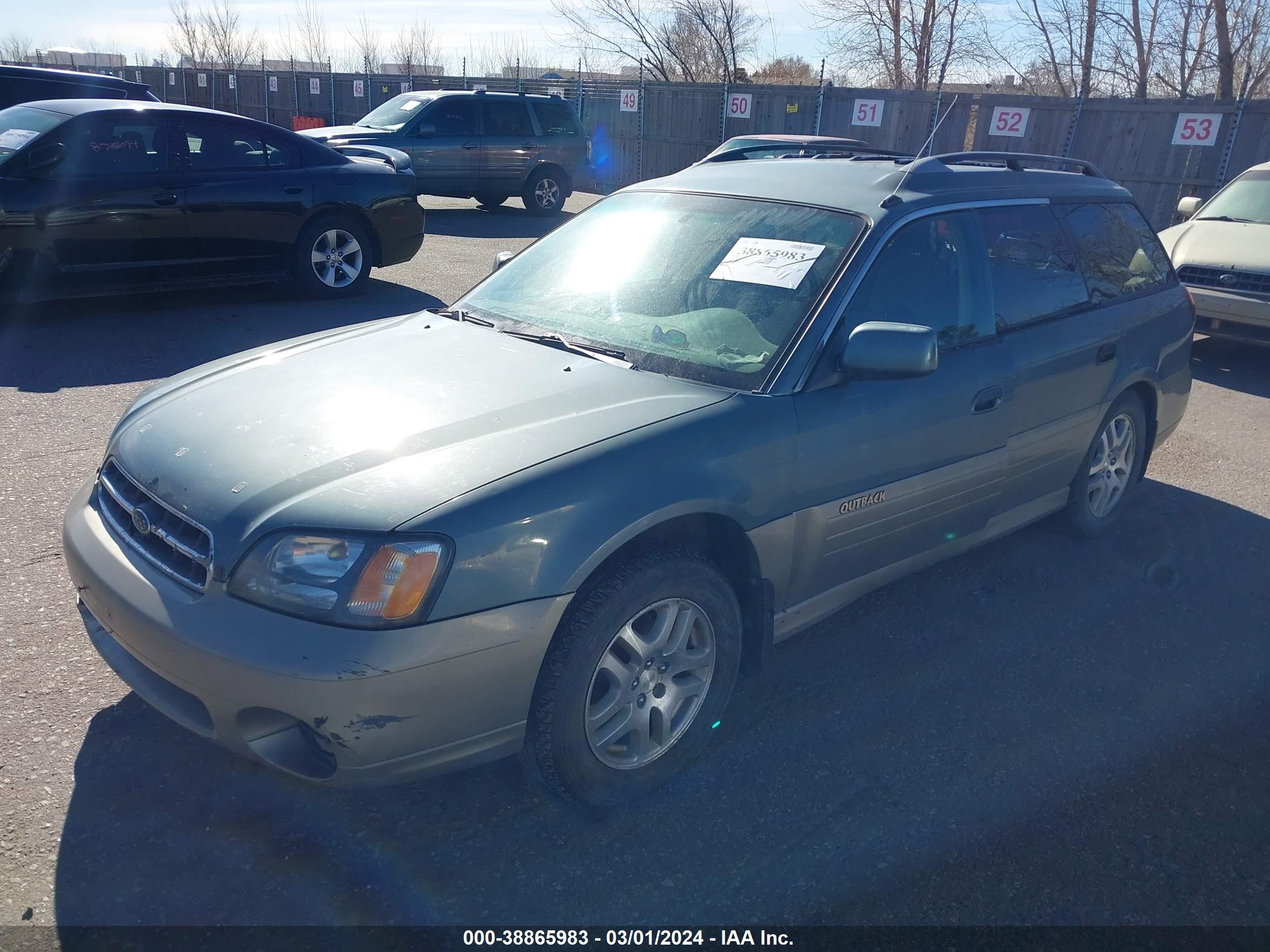 Photo 1 VIN: 4S3BH6650Y7660355 - SUBARU OUTBACK 