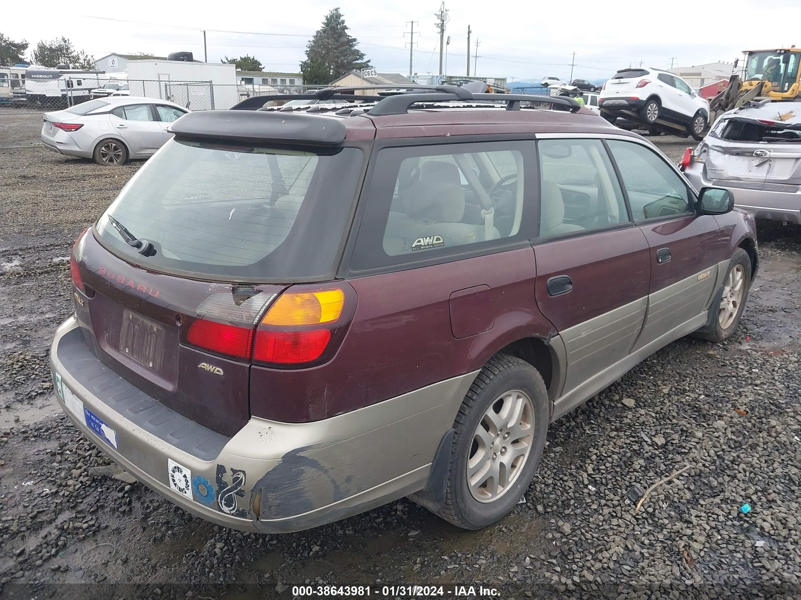 Photo 3 VIN: 4S3BH6652Y7650717 - SUBARU OUTBACK 