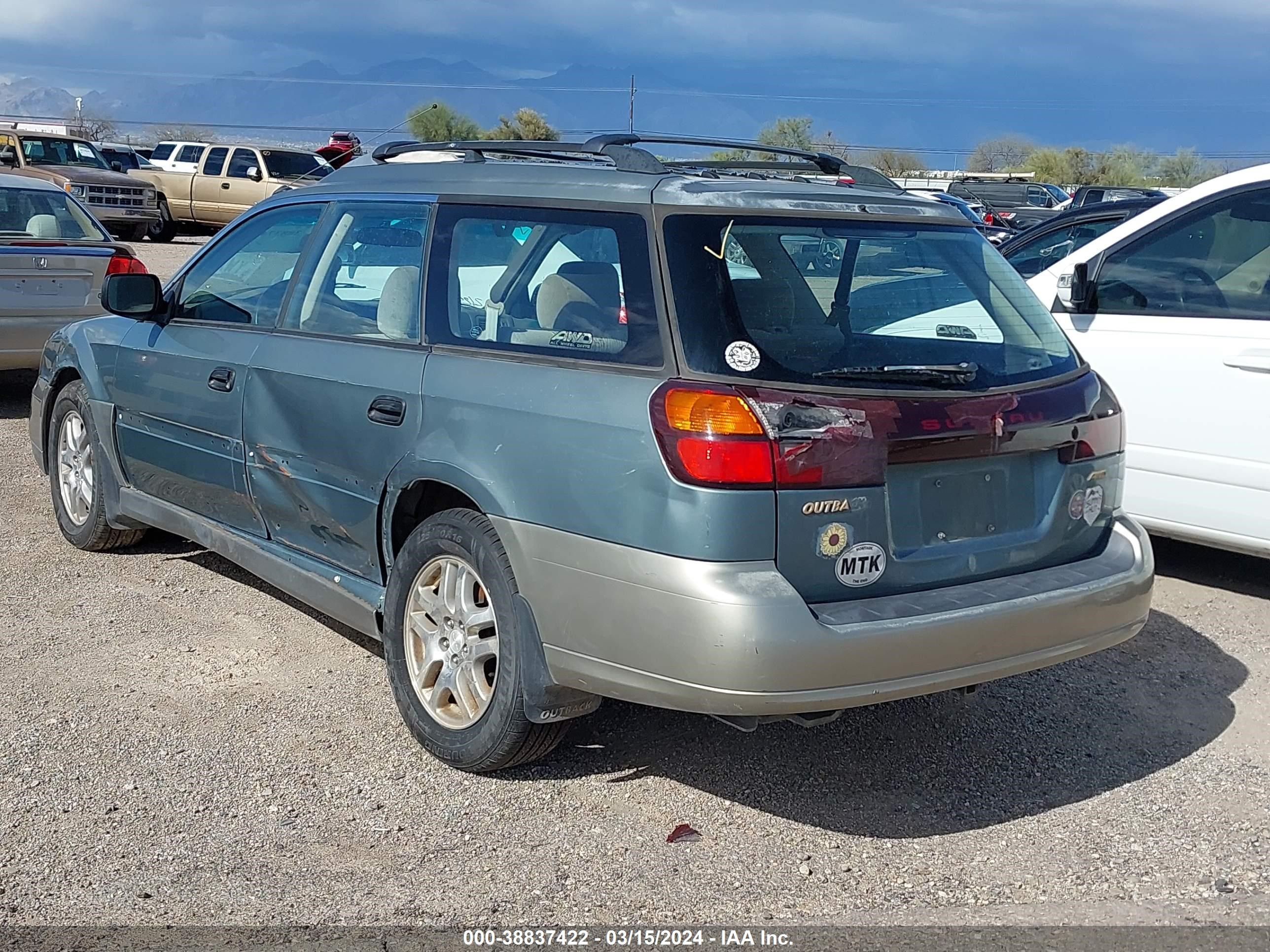 Photo 2 VIN: 4S3BH665516640419 - SUBARU OUTBACK 