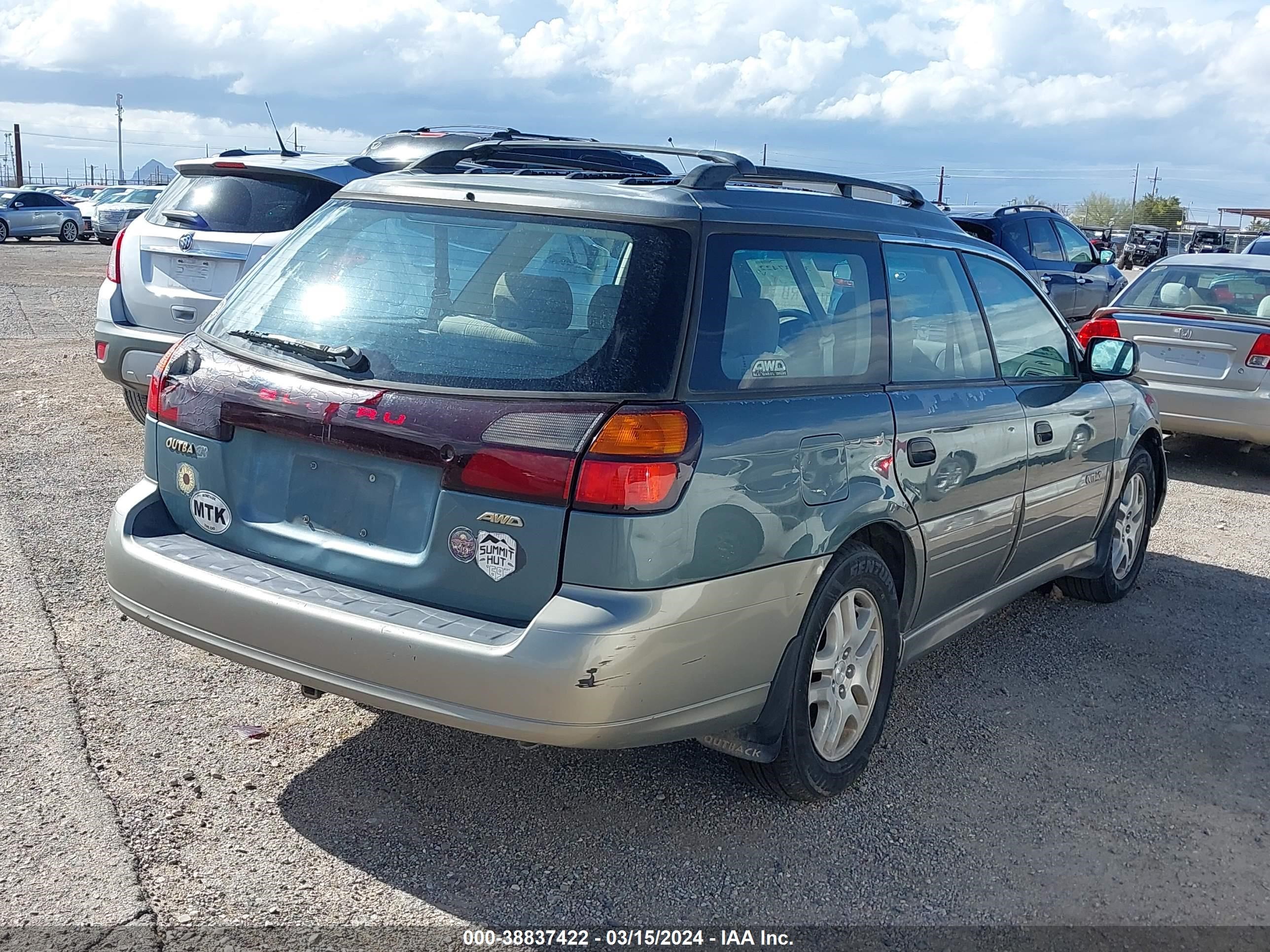 Photo 3 VIN: 4S3BH665516640419 - SUBARU OUTBACK 