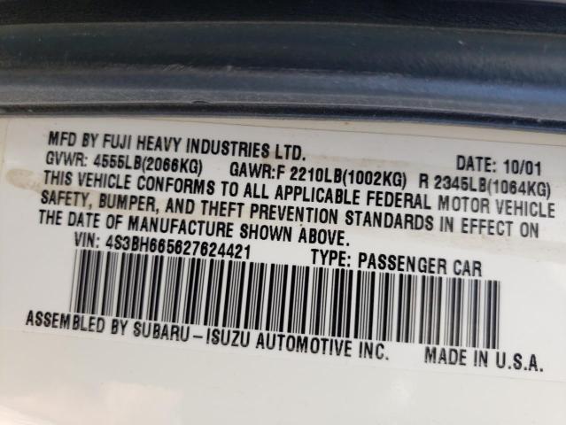 Photo 13 VIN: 4S3BH665627624421 - SUBARU LEGACY OUT 