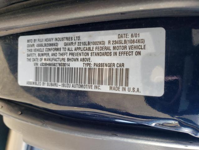 Photo 11 VIN: 4S3BH665927603014 - SUBARU LEGACY OUT 