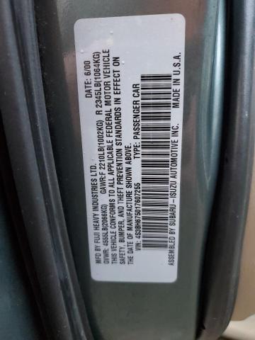 Photo 11 VIN: 4S3BH675017607255 - SUBARU LEGACY 