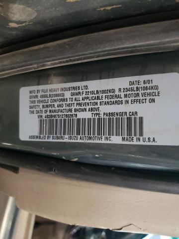 Photo 11 VIN: 4S3BH675127602678 - SUBARU LEGACY OUT 