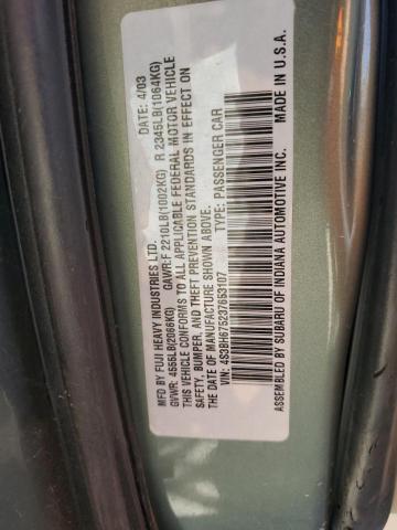 Photo 11 VIN: 4S3BH675237653107 - SUBARU LEGACY OUT 