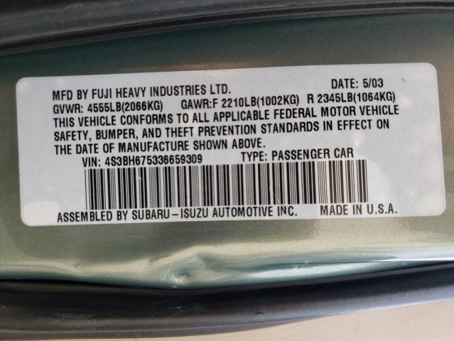 Photo 12 VIN: 4S3BH675336659309 - SUBARU LEGACY 