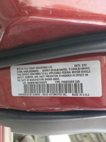 Photo 11 VIN: 4S3BH675627645378 - SUBARU LEGACY OUT 