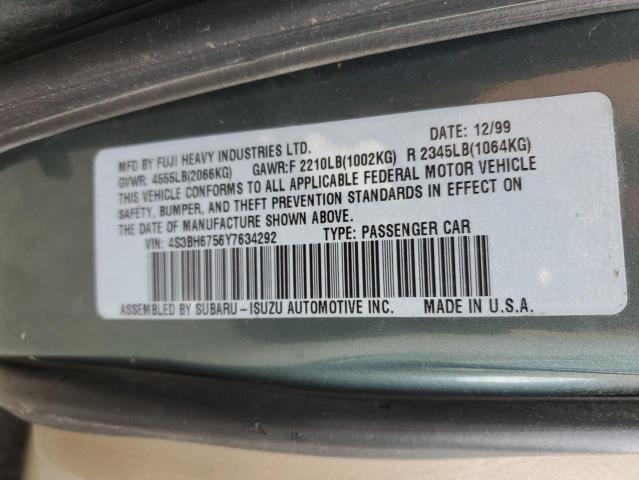 Photo 11 VIN: 4S3BH6756Y7634292 - SUBARU LEGACY OUT 