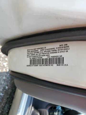 Photo 11 VIN: 4S3BH6757Y7651005 - SUBARU LEGACY OUT 