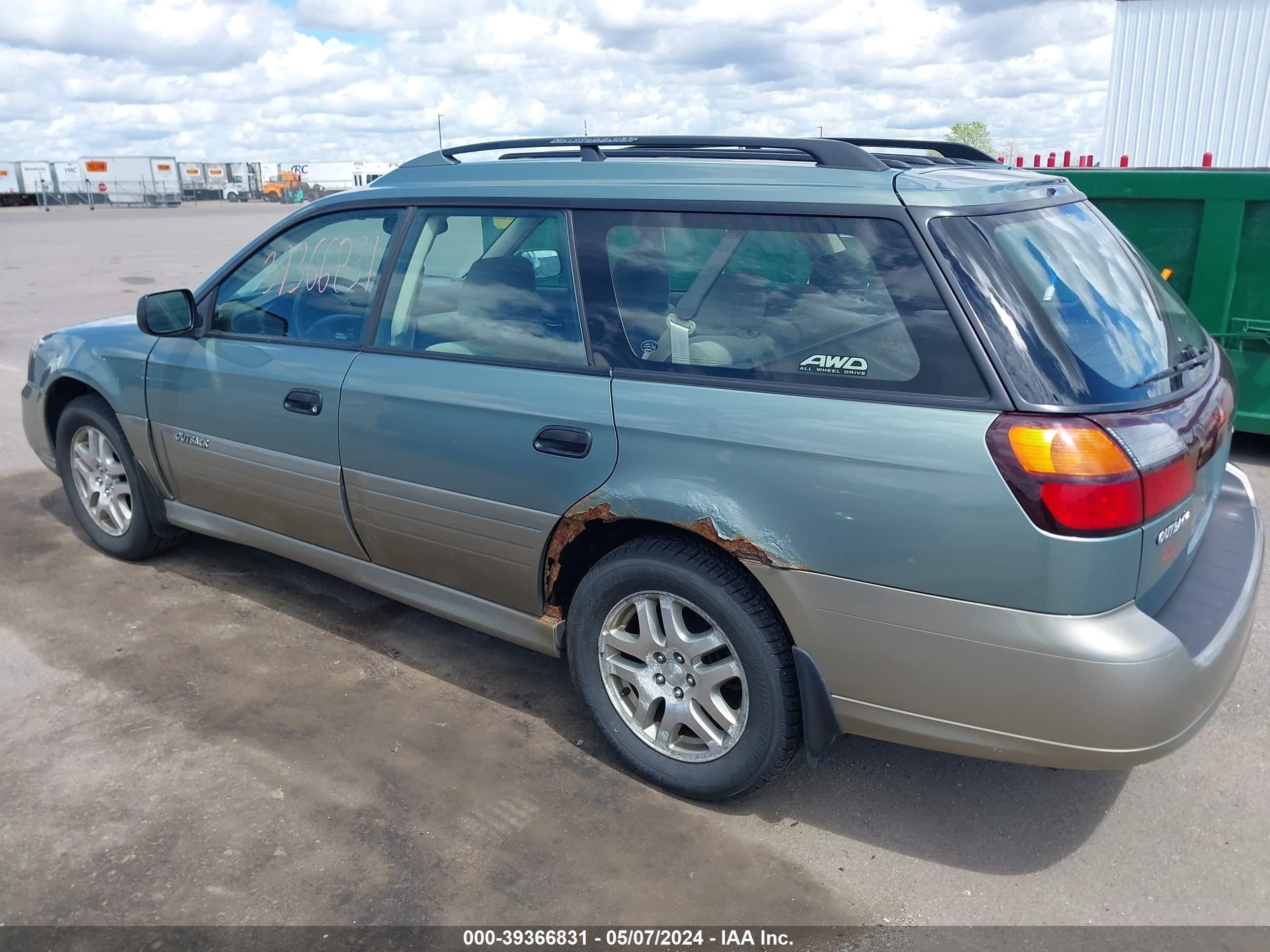 Photo 2 VIN: 4S3BH675946600105 - SUBARU OUTBACK 