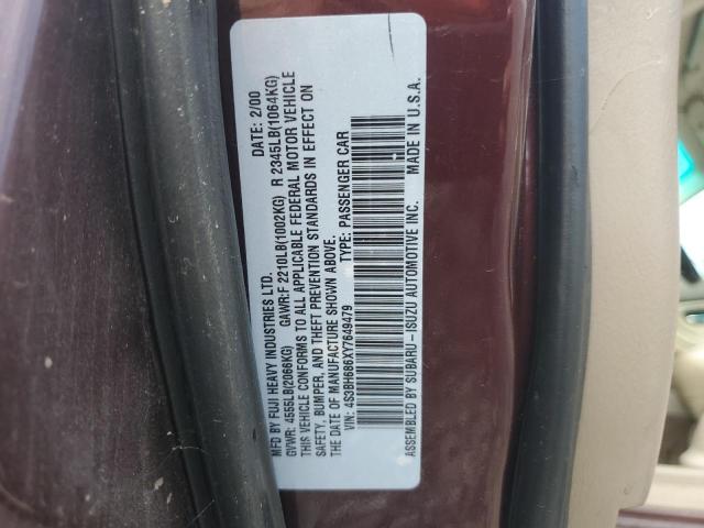 Photo 11 VIN: 4S3BH686XY7649479 - SUBARU LEGACY OUT 