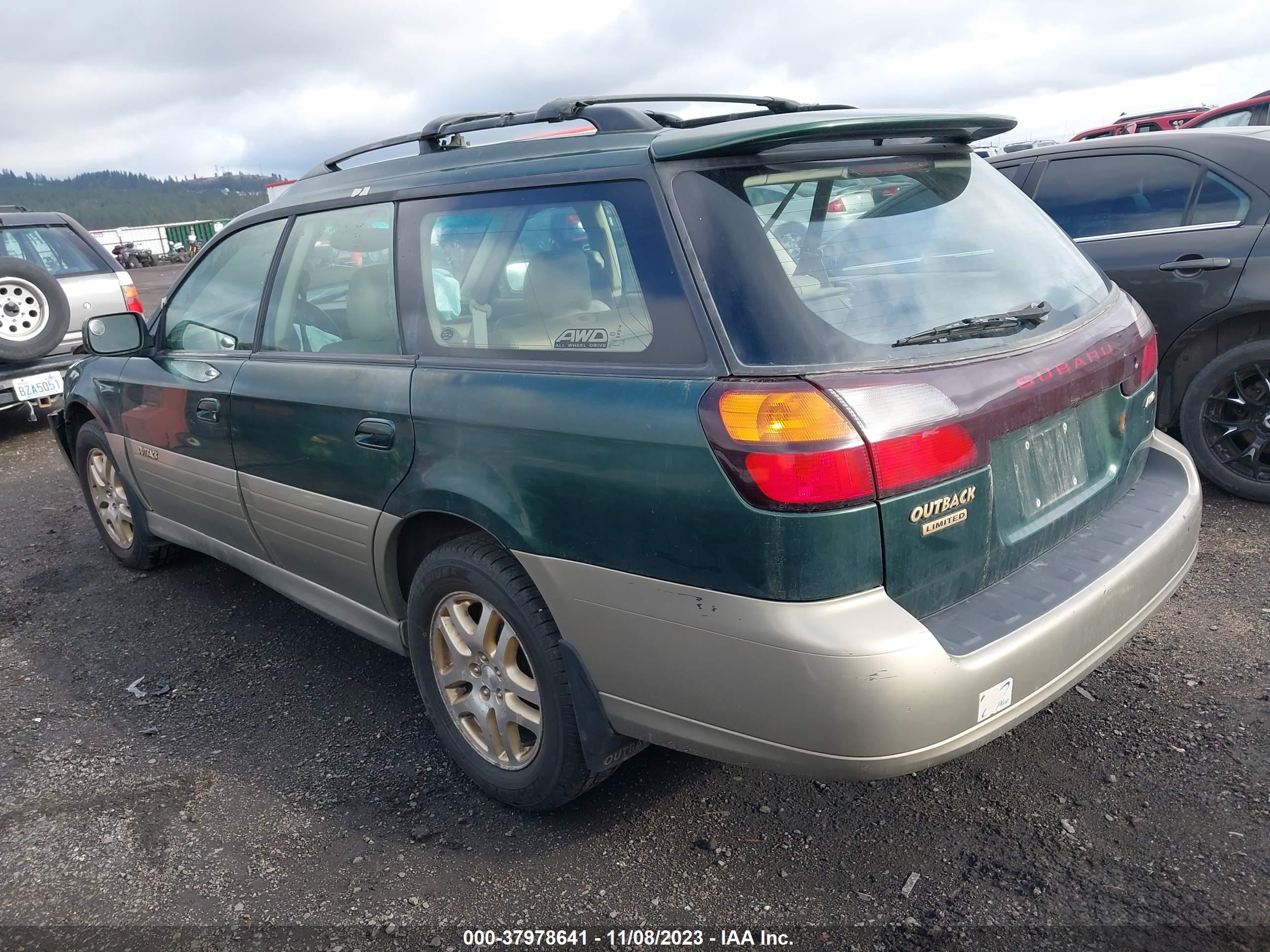 Photo 2 VIN: 4S3BH686XY7669344 - SUBARU OUTBACK 