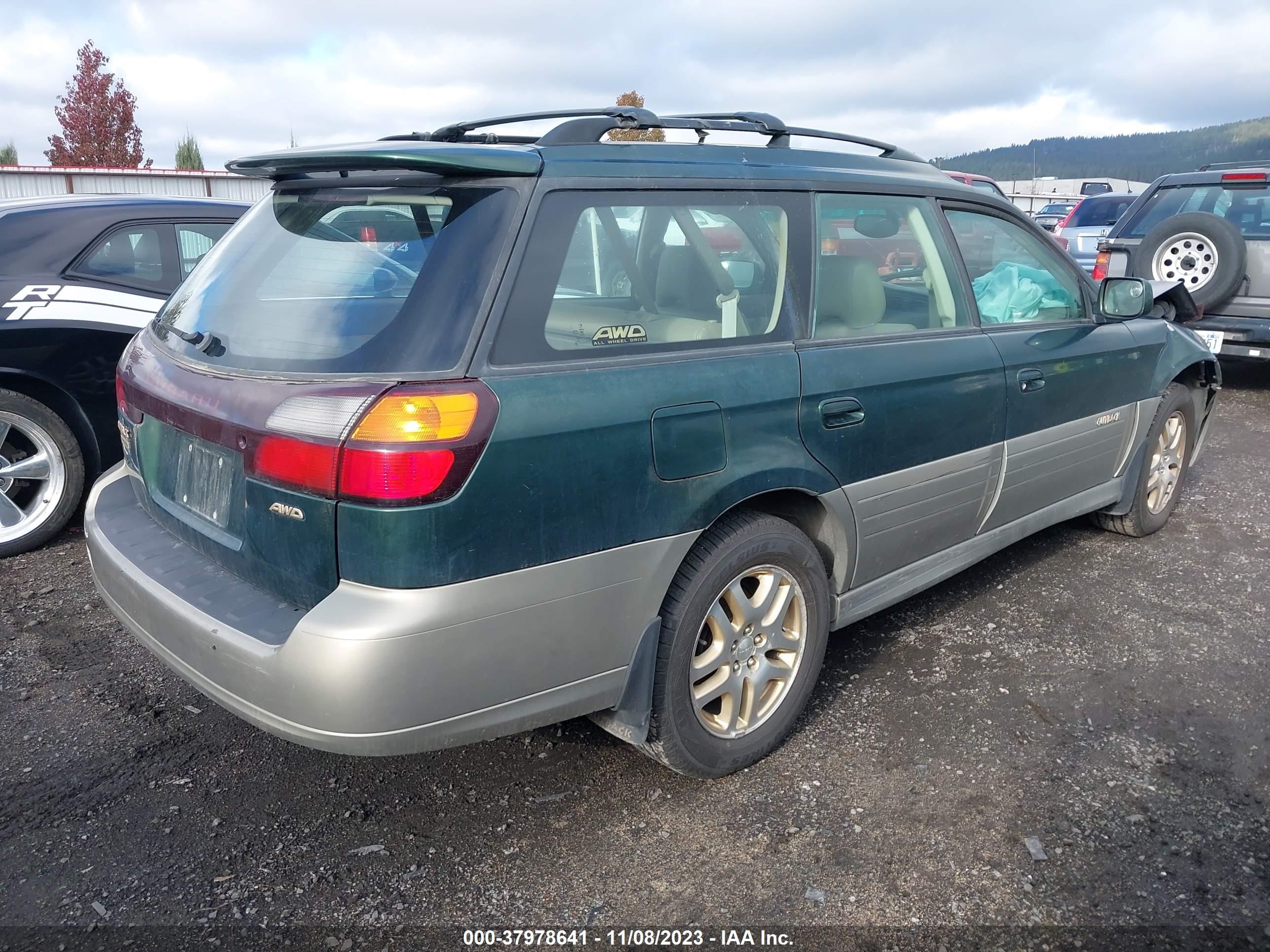 Photo 3 VIN: 4S3BH686XY7669344 - SUBARU OUTBACK 