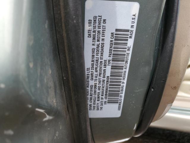 Photo 11 VIN: 4S3BH806037638409 - SUBARU LEGACY 