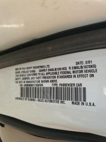 Photo 12 VIN: 4S3BH806217656505 - SUBARU LEGACY OUT 