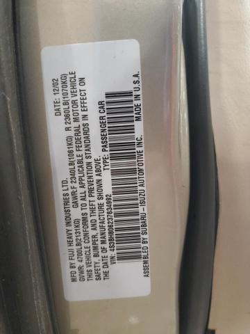 Photo 12 VIN: 4S3BH806237634992 - SUBARU LEGACY 