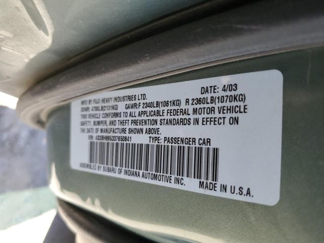 Photo 12 VIN: 4S3BH895337650841 - SUBARU LEGACY 