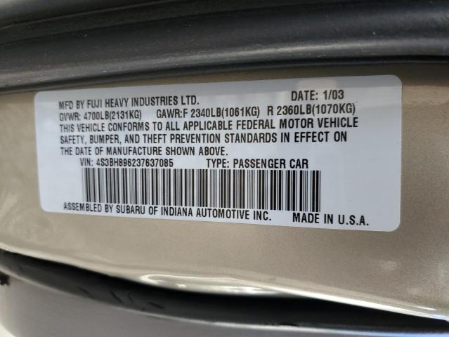 Photo 13 VIN: 4S3BH896237637085 - SUBARU LEGACY 